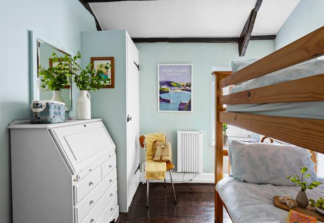 The bunk-beds in bedroom 3 will delight younger members of your party.