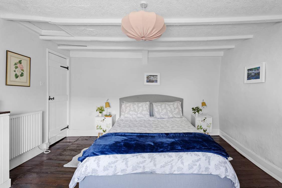 Bedroom 1 has a lovely king-size bed.