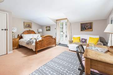 Bedroom one is a lovely spacious room.