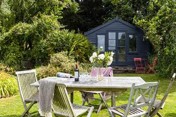 The outdoor space is utter bliss.