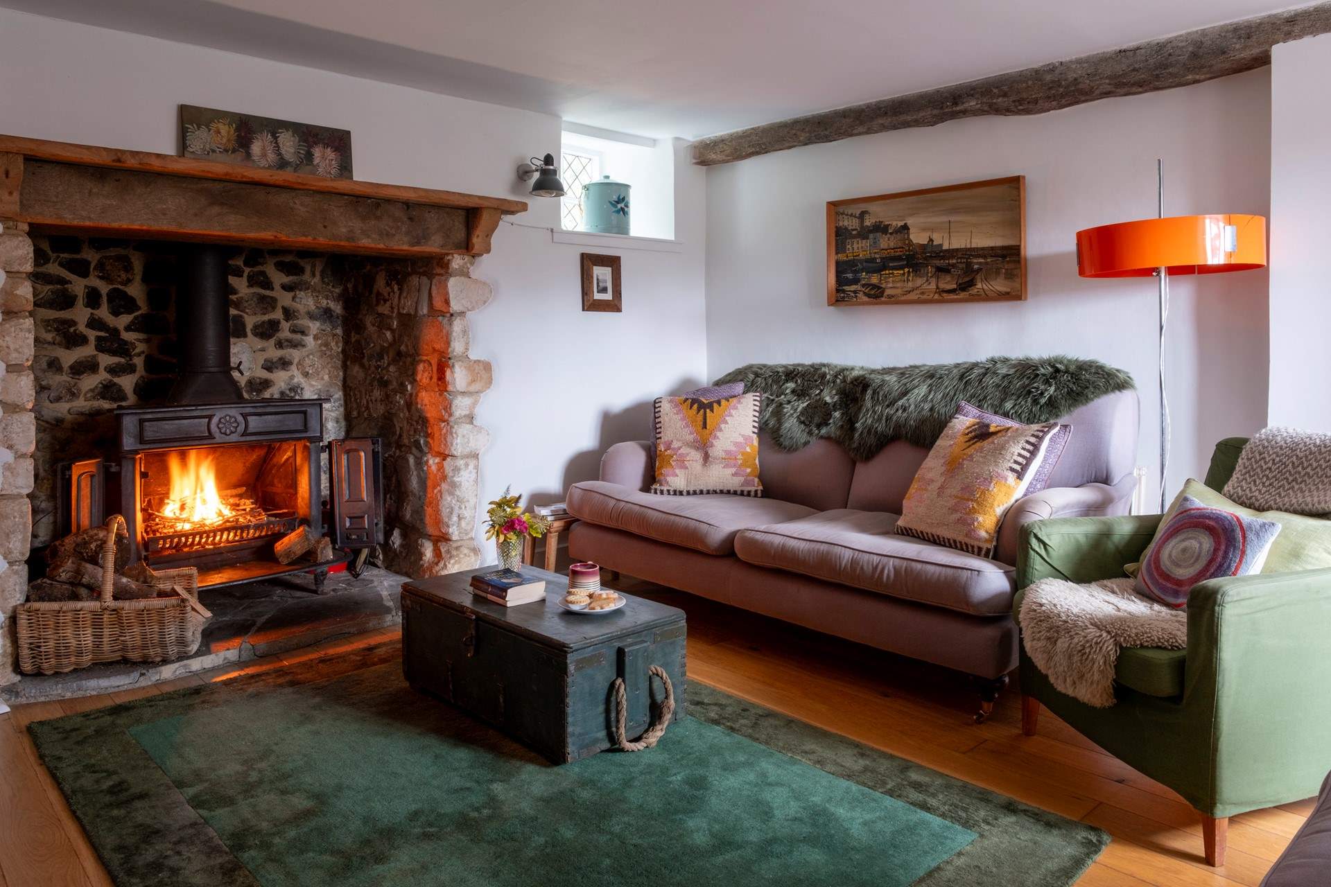 Relax in the beautiful sitting room.