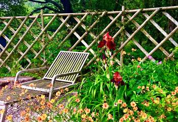 Relax amongst the beautiful blooms.