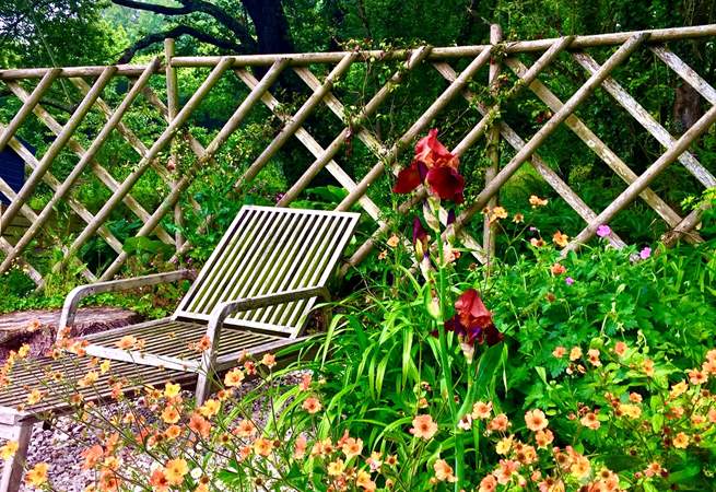 Relax amongst the beautiful blooms.
