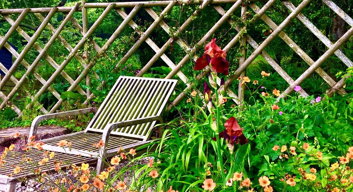 Relax amongst the beautiful blooms.