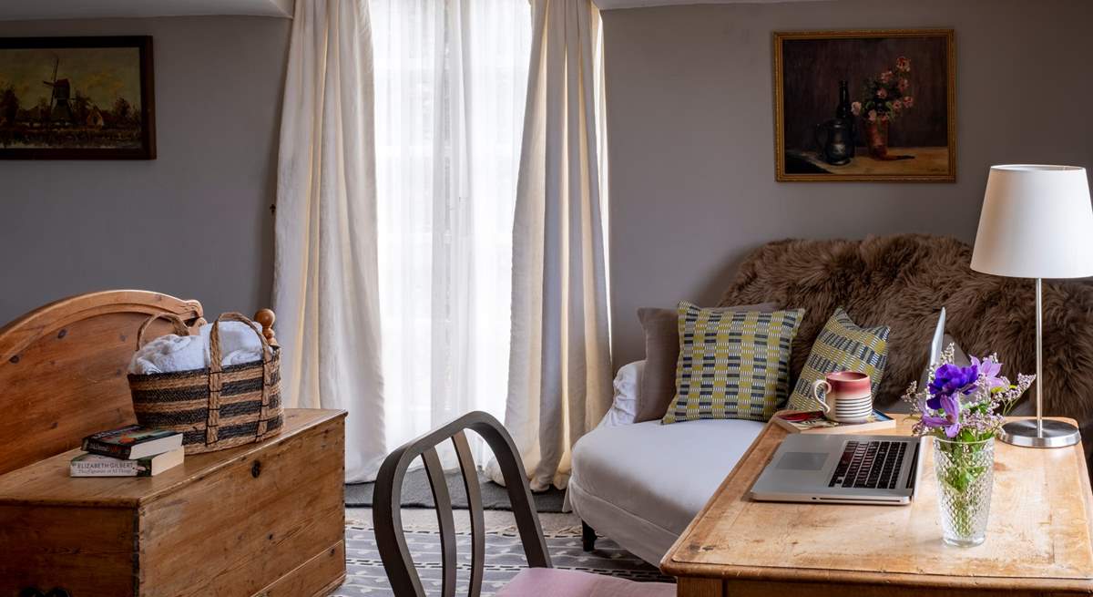 or the perfect spot to catch up on emails. 