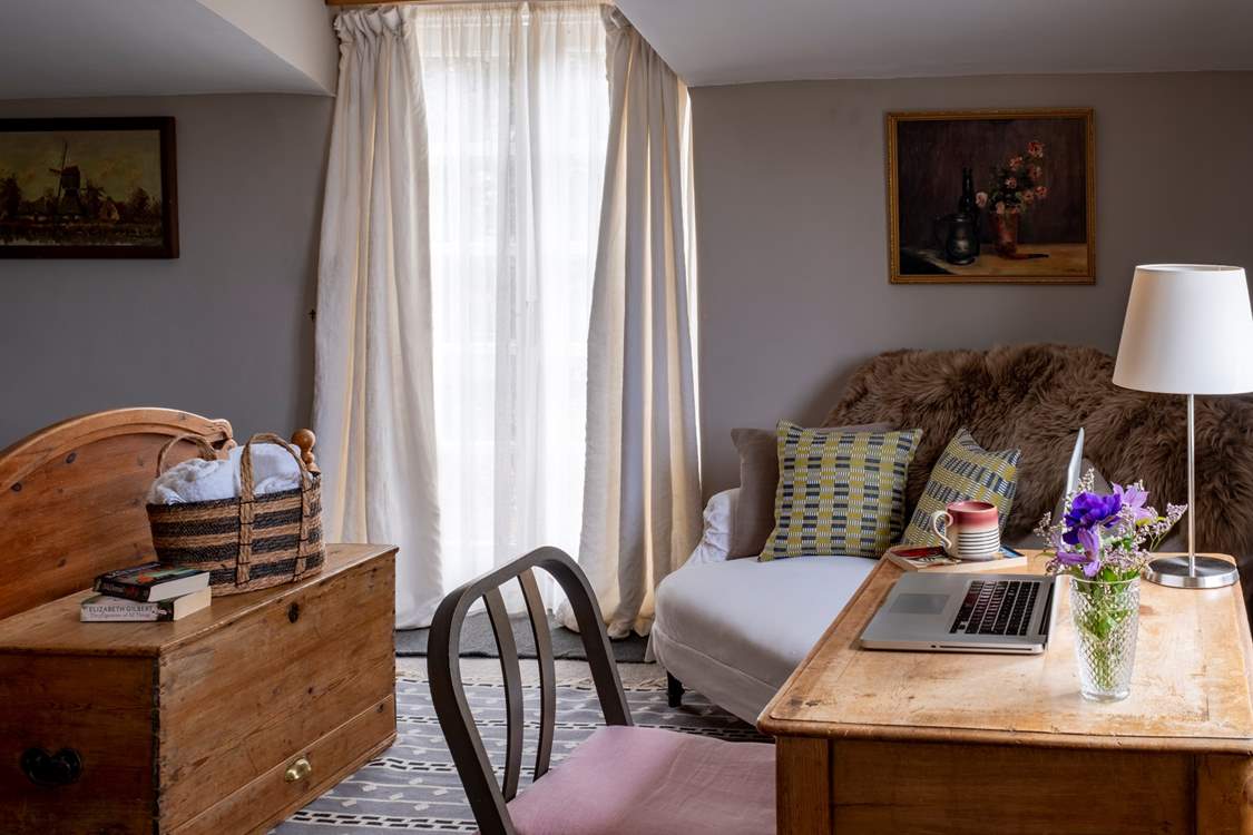 or the perfect spot to catch up on emails.