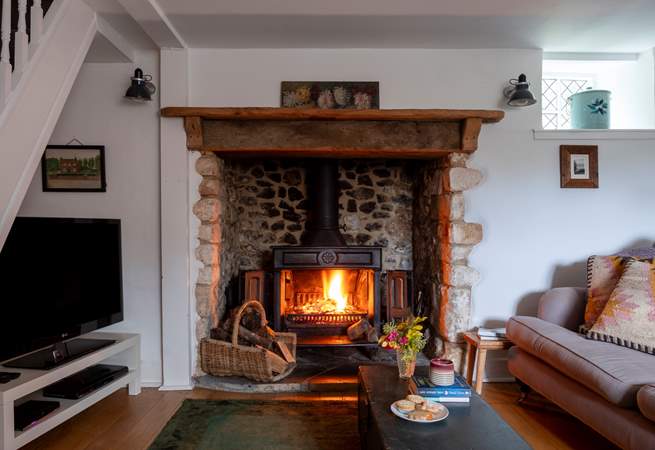 On those chillier days gather round the roaring wood-burner.