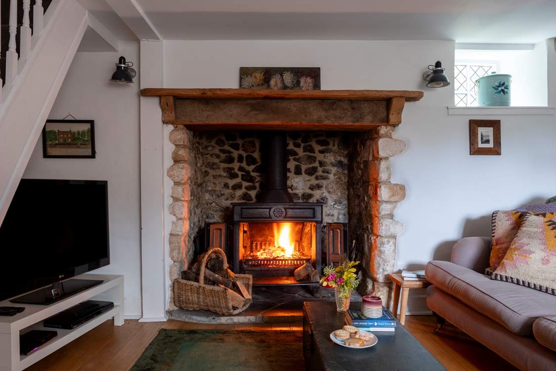 On those chillier days gather round the roaring wood-burner.