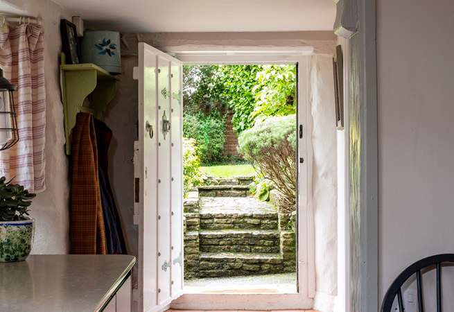 Step outside and into the wonderful gardens.