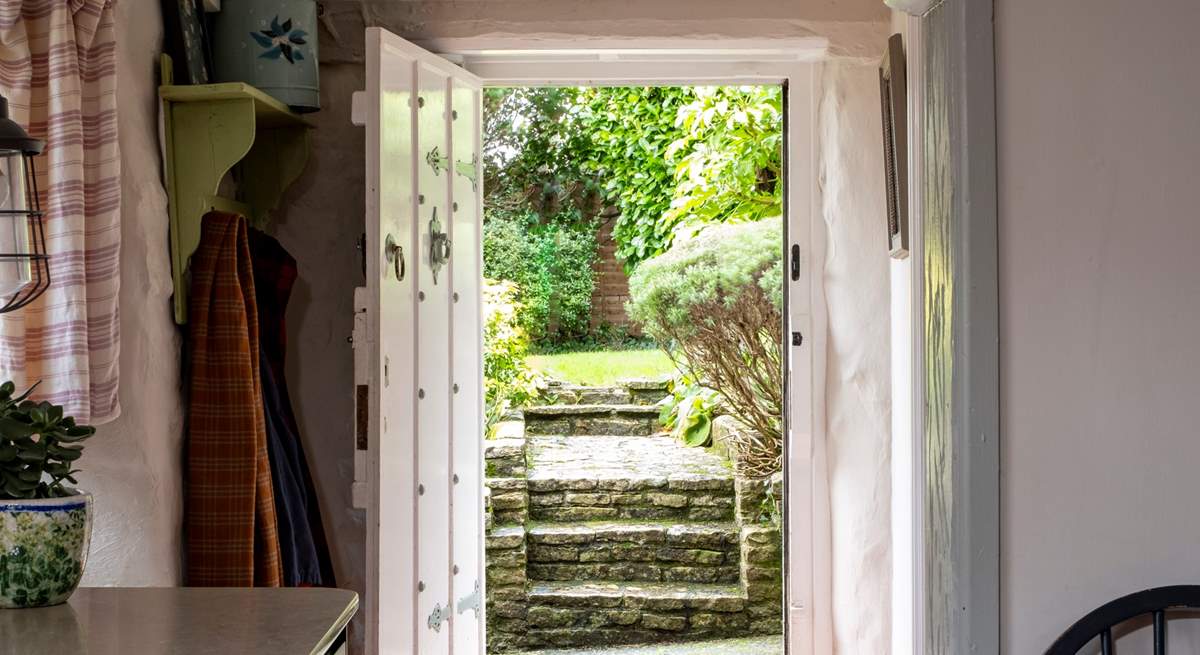 Step outside and into the wonderful gardens.