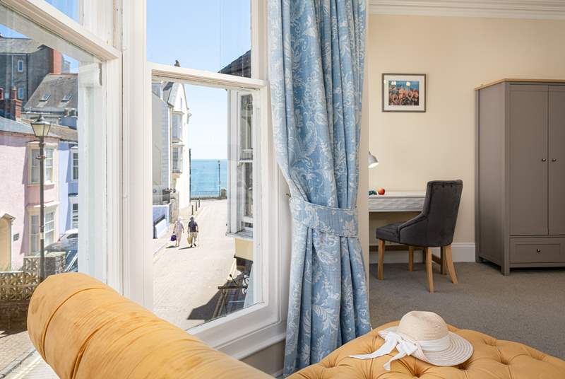 Just look at the view from bedroom two, you really are that close to the sea.