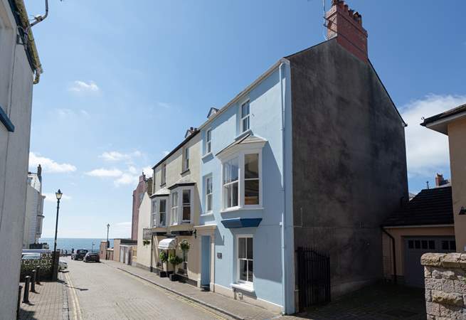 Sea Blue House is just a few doors away from being on the sea front.