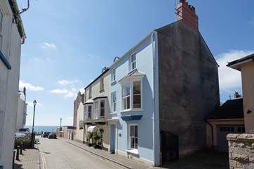Sea Blue House is just a few doors away from being on the sea front.