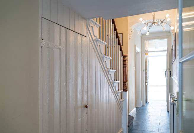 The hallway at Sea Blue House.