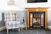 We're loving the fireplace with a coal-effect gas fire.
