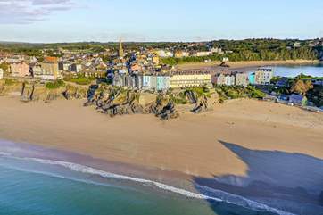 Looking back at Tenby, with plenty to see and do, and not forgetting the fish and chip shops!