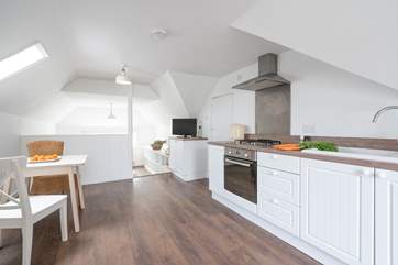 The open plan layout is light and welcoming.