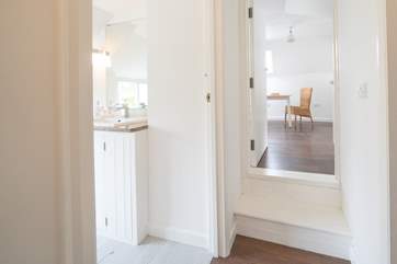 Please note the layout of Temperance, there are steps down to the living-room, bedroom and bathroom.