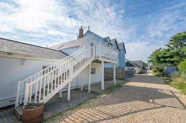 Temperance is a lovely first floor apartment accessed by an external staircase.