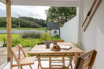 Take a moment and enjoy a morning coffee and croissant under the Island's sunshine.