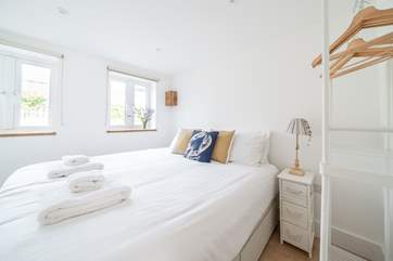 The second bedroom offers the flexibility of a double or twin beds with the benefit of the 'zip and link'.