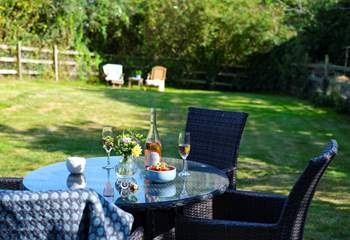 Crack open that bottle of wine and enjoy a drink in the garden. 