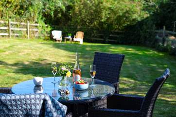 Crack open that bottle of wine and enjoy a drink in the garden.