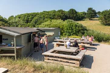 Head to the Hidden Hut for delicious food and sea views.
