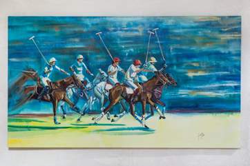 There are some great pieces of artwork around the cottage.