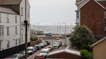 Exmouth beach is so close, this is the view from bedroom 2.