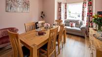 Gather everyone around the table in the dining-room to plan your day ahead.