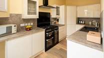 The kitchen has everything you need for holiday cooking.