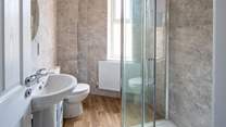 After a day on the beach the shower-room is perfect.