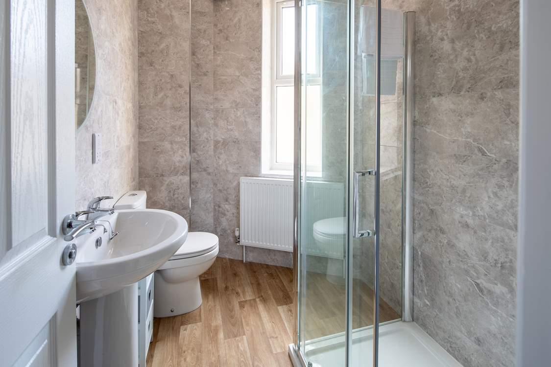 After a day on the beach the shower-room is perfect.