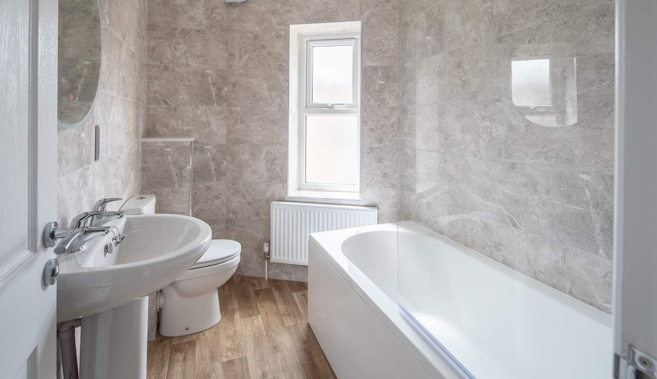 The bath is the ideal place for a soak after a busy day.