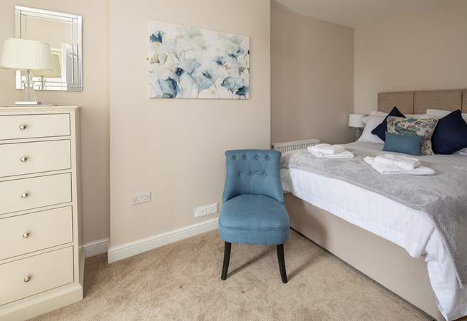 Bedroom 3 has a comfy double bed and luxury bedding.