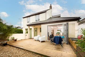 Gorgeous Dales Yard. Through the bi-fold doors the verandah awaits.