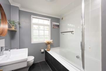 The modern, contemporary bathroom for relaxing soaks.