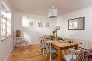Gather round the dining-table to plan your day of adventures.