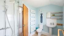 The bathroom.