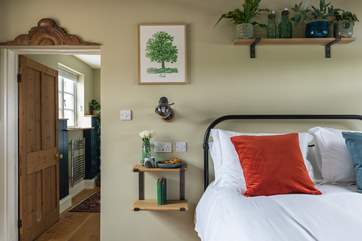 The fabulous shower-room is through the bedroom (please watch your head on the door frame).