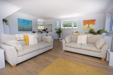 The lovely open plan living-room.