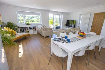 The lovely and light living space.