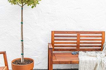 Relax outside on the patio.