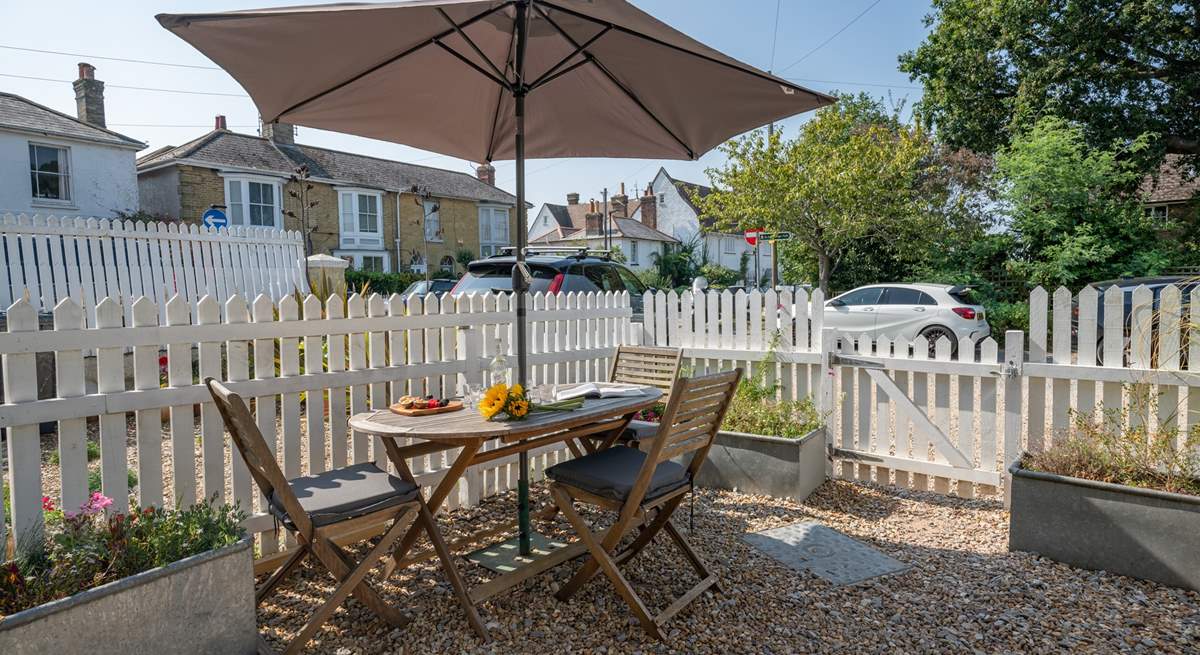 Enjoy breakfast on the front terrace.