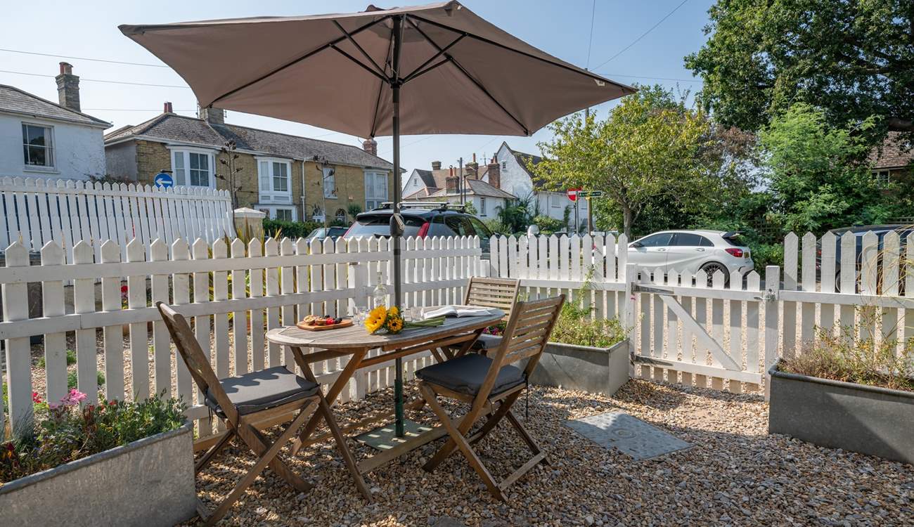 Enjoy breakfast on the front terrace.