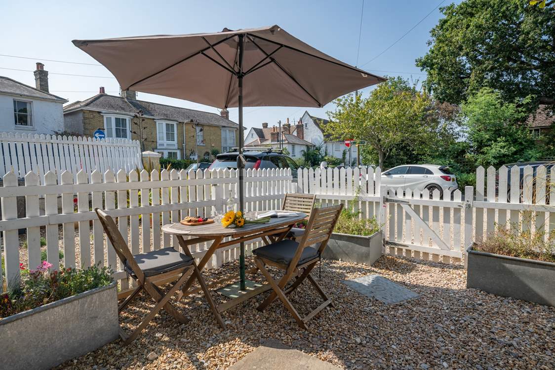 Enjoy breakfast on the front terrace.