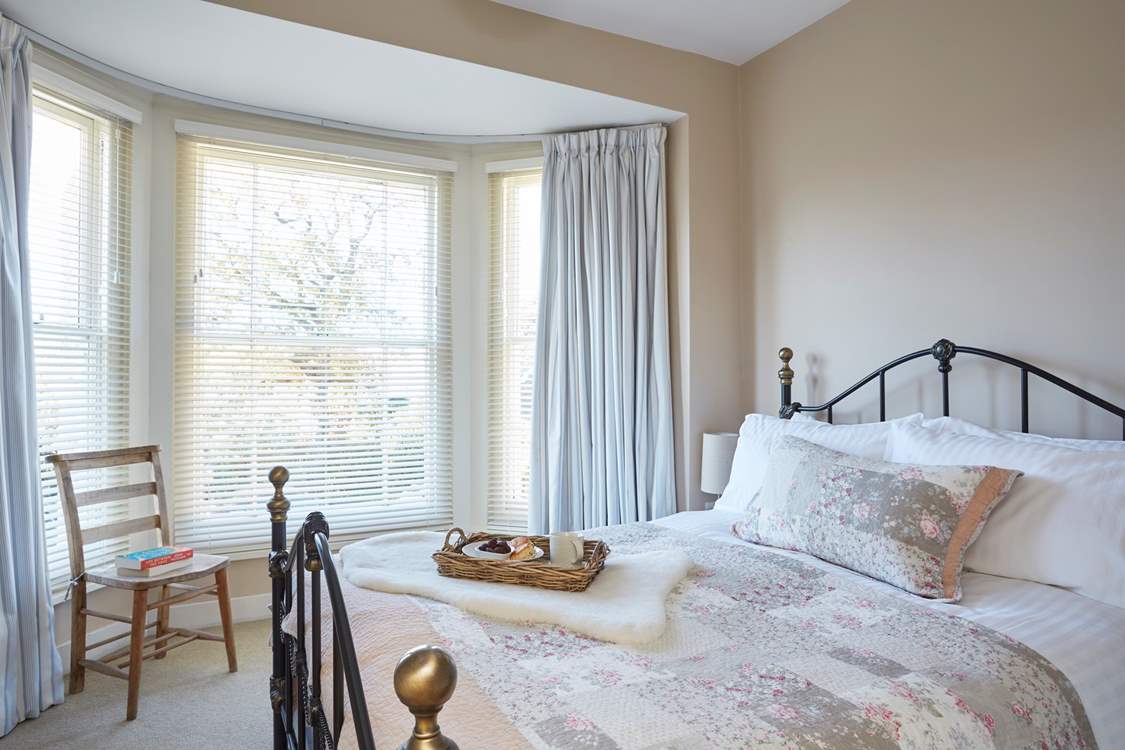 The welcoming main bedroom.