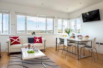 The open plan living-room is such a sociable space.
