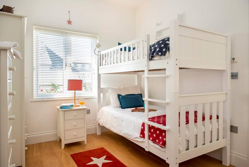 Younger members of the group will love the bunk bedroom.